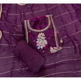 Classy Organza suit set with Mirror Work - Yanchi