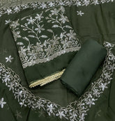 Classy Organza Suit Set with sequence & stone Work - Yanchi