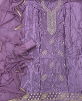 Classy Pure Organza suit set with Stone work - Yanchi