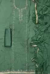 Classy Pure Organza suit set with Stone work - Yanchi