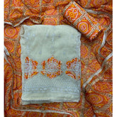 Classy Shimmer Suit Set with Zari Work - Yanchi