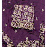 Classy Shimmer Suit Set with Zari Work - Yanchi
