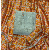 Classy Shimmer Suit Set with Zari Work - Yanchi