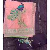 Classy Shimmer Suit Set with Zari Work - Yanchi