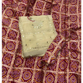 Classy Shimmer Suit Set with Zari Work - Yanchi