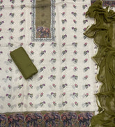 Classy Soft Organza Aari & Sarvosk Work Suit set - Yanchi