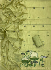 Classy Weaves Muga Cotton Silk Suit Set - Yanchi