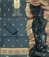 Classy Weaves Muga Cotton Silk Suit Set - Yanchi