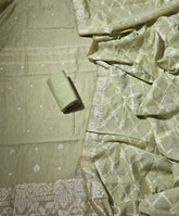 Classy Weaves Muga Cotton Silk Suit Set (2050) - Yanchi