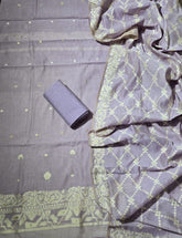 Classy Weaves Muga Cotton Silk Suit Set (2050) - Yanchi