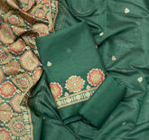 Classy Weaves Muga Cotton Silk Suit Set - Yanchi