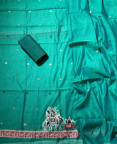 Classy Weaves Muga Cotton Silk Suit Set - Yanchi