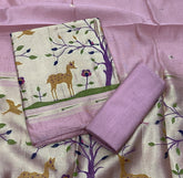 Classy Weaves Muga Cotton Silk Suit Set - Yanchi