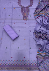 Classy Weaves Muga Cotton Silk Suit Set - Yanchi