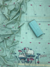 Classy Weaves Muga Cotton Silk Suit Set - Yanchi