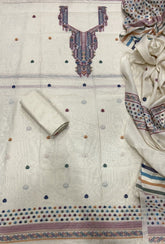 Classy Weaves Muga Cotton Silk Suit Set - Yanchi