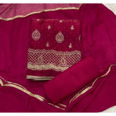 Crush Silk Suit Set with Zari & Sequins Work - Yanchi