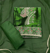 Crush Silk Suit Set with Zari & Sequins Work - Yanchi