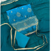 Crush Silk Suit Set with Zari & Sequins Work - Yanchi