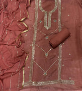 Dhamaka Offer Crunchy Suit Set With Zari & Sequins Work - Yanchi