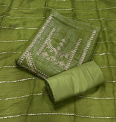 Dhamaka Offer Crunchy Suit Set with Zari Thread & Sequins Work - Yanchi