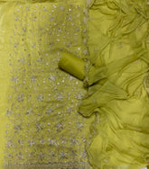 Dhamaka Offer Crunchy Suit Set With Zari & Thread Work - Yanchi
