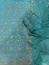 Dhamaka Offer Crunchy Suit Set With Zari & Thread Work - Yanchi