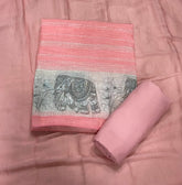 Dhamaka Offer Elegant Linen Cotton Suit Set with Swarovski Work - Yanchi