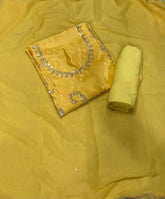 Dhamaka Offer Glass Organza Suit Set with Sequins & Beads work - Yanchi