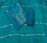 Dhamaka Offer Glass Organza Suit Set With Sequins & Zari Thread Work - Yanchi