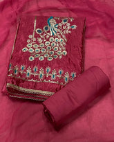 Dhamaka Offer Gold Crush Suit Set with Heavy Sequins & Zari work - Yanchi