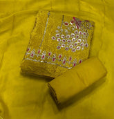 Dhamaka Offer Gold Crush Suit Set with Heavy Sequins & Zari work - Yanchi