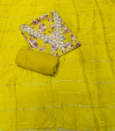 Fancy Burberry Digital Print Suit Set with Pearl & Cutdana Work - Yanchi