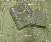 Fancy Burberry Suit Set with Zari Thread & Sequins Work - Yanchi