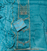 Fancy Burberry Suit Set with Zari Thread & Sequins Work - Yanchi