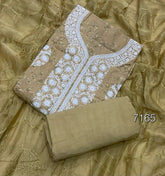 Fancy Chikankari Pure Cotton Suit Set - Yanchi