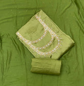 Fancy Crepe Silk Suit Set with Heavy Sequins Cutdana & Thread Work - Yanchi