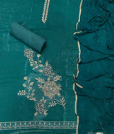 Fancy Crunchy Suit Set with Heavy Zari Thread & Sequence Work - Yanchi