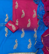 Fancy Georgette Suit Set With Sequins work - Yanchi