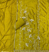 Fancy Glass Organza Suit Set with Elegant Sequins Work - Yanchi