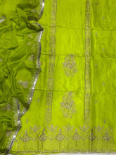 Fancy Glass Organza Suit Set with Heavy Zari Thread & Sequins Work - Yanchi