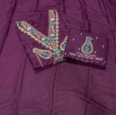 Fancy Glass Organza Suit Set with Heavy Zari Thread & Sequins Work - Yanchi