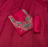 Fancy Glass Organza Suit Set with Zari Thread & Sequins Work - Yanchi