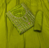 Fancy Glass Organza Suit Set with Zari Thread & Sequins Work - Yanchi