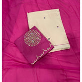 Fancy Jaam Suit Set with Heavy Bottom work - Yanchi