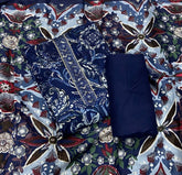 Fancy Musleen Suit Set with nack sequence work - Yanchi