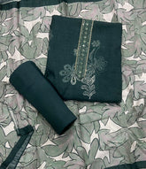 Fancy Musleen Suit Set with nack sequence work - Yanchi