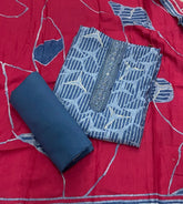 Fancy Musleen Suit Set with nack sequence work - Yanchi
