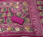 Fancy Premium Digital Print Muslin Suit Set with Zari Work - Yanchi