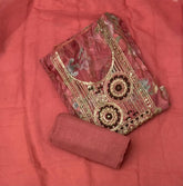 Fancy Shimmer Silk Suit Set with Heavy Zari Thread Work - Yanchi